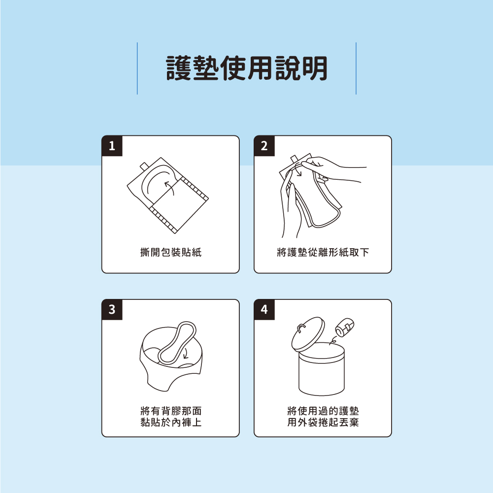 悠涼草本護墊商品使用說明 悠涼草本護墊商品使用說明