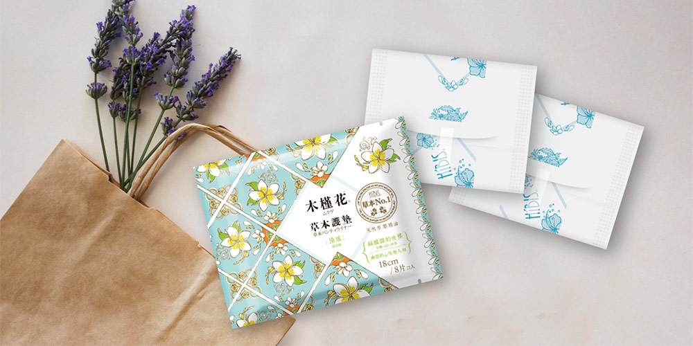 HiBIS木槿花草本涼感加長型護墊，透氣低敏，天然草本配方，保持私密處乾爽舒適