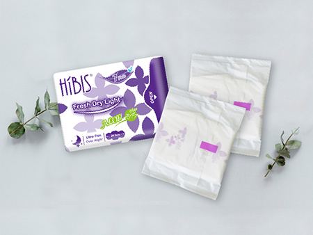 HiBIS木槿花貼身透氣夜用衛生棉|夜間使用,經期吸收力強,舒適透氣 HiBIS木槿花貼身透氣夜用衛生棉,加大吸收量,夜間經期防護更安心